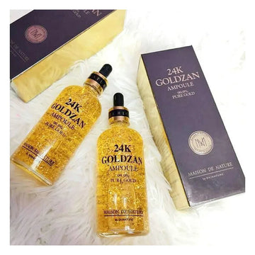 24k Goldzan Ampoule Serum 99.9% Pure Gold Face Essence