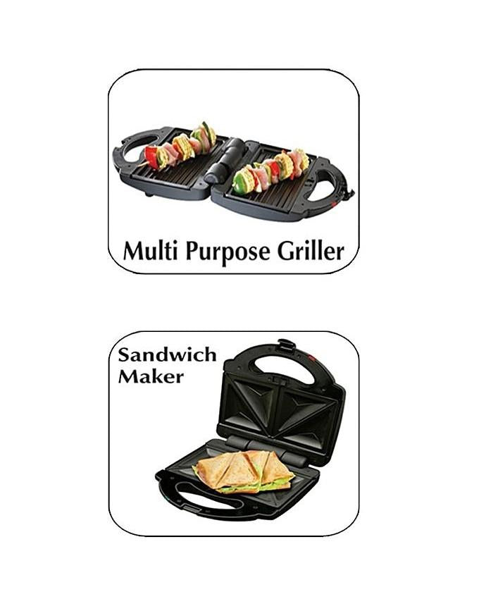 Cambridge Sandwich Maker with Grill & Waffle (SG-112)